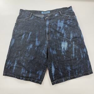 Vintage Avirex Denim Shorts Men’s 44 Bleach Wash Baggy Y2K Streetwear